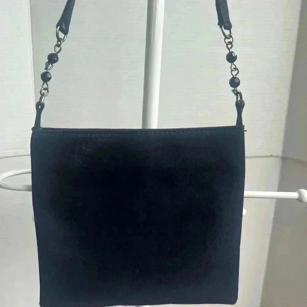 Black Satin Guess Crossbody/shoulder Bag - Picture 3 of 9